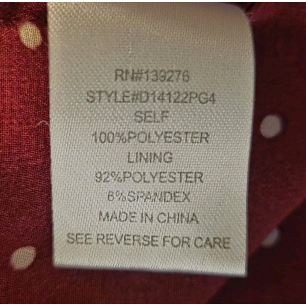 Daniel Rainn Plum Dot Pintuck Button-Front Blouse - Picture 6 of 9